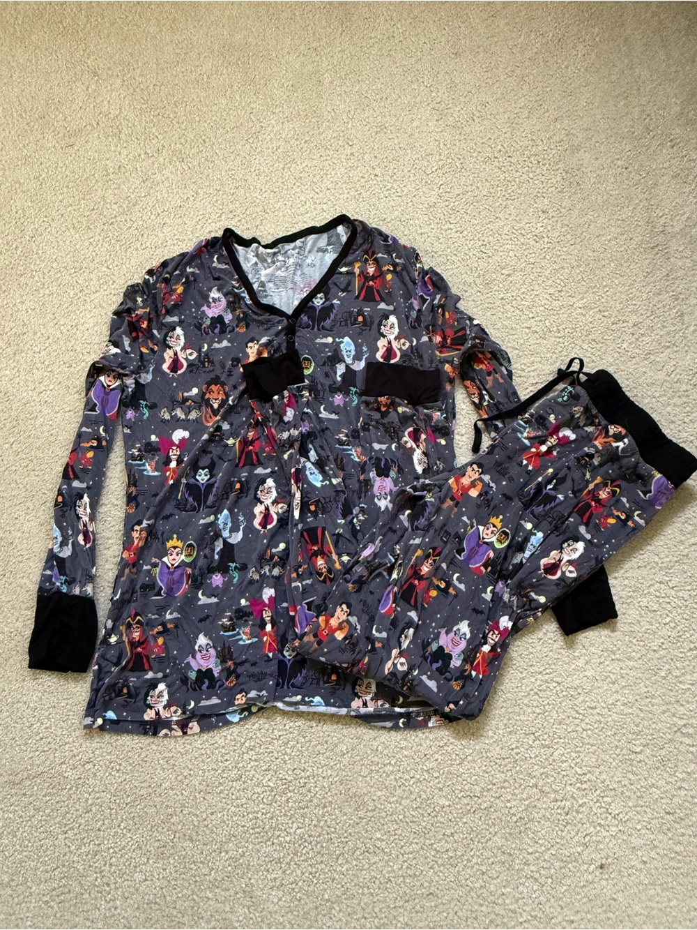 Little Sleepies Disney Villains Pajama Set - Medium